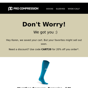 You left something behind,  Pro Compression!