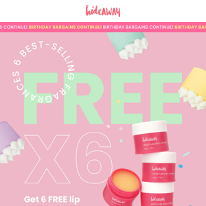 Want 6 FREE Lip Balms? 🤩