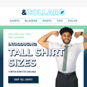 Bigger & Better - New TALL Shirt Sizes 💪
