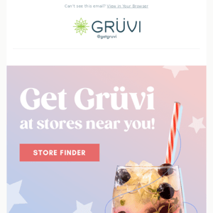 Get Grüvi in stores for the 4th of July 🎇