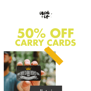 50% OFF this popular set of wallet-size cards!