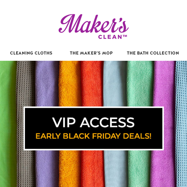 VIP Black Friday Early Access Deals!