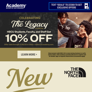 New from the North Face