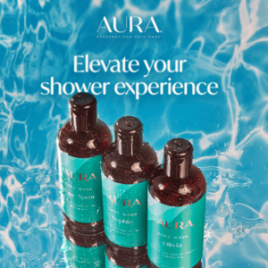 Aura Hair Care, your new fave body wash is here. 🛁
