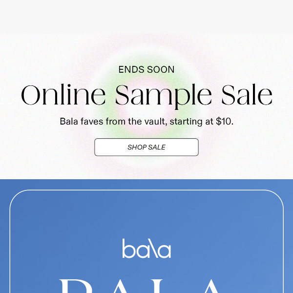 BALA - Latest Emails, Sales & Deals