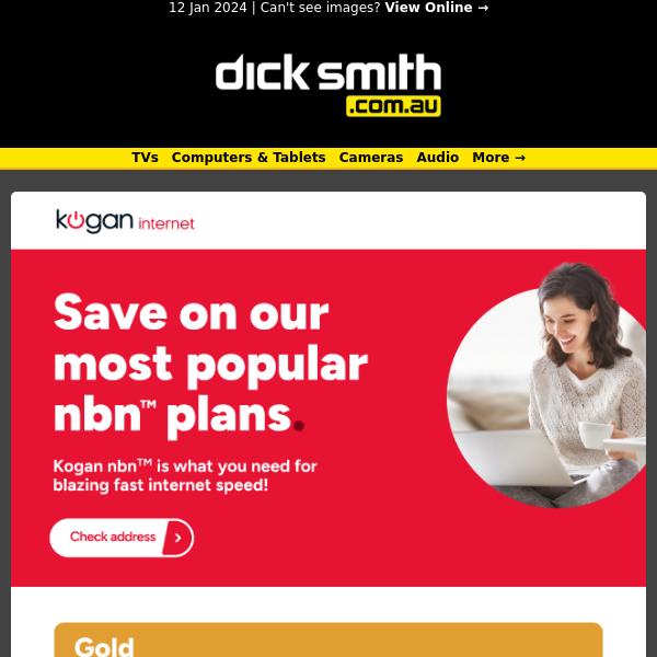 Kogan nbn™ from only $53.90/month for the first 3 months!