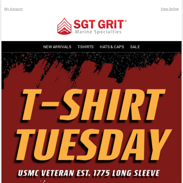 T-shirt Tuesday: USMC Veteran Est. 1775 Long Sleeve