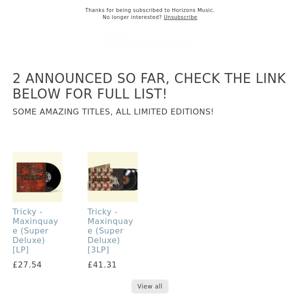 HUGE UPDATE CHECK THE SITE AT 9AM FOR LOADS OF NATIONAL ALBUM DAY TITLES