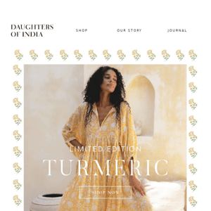 Introducing limited edition Kyra in Turmeric
