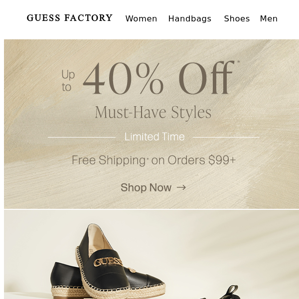 The Shoe Edit - Guess Factory Canada