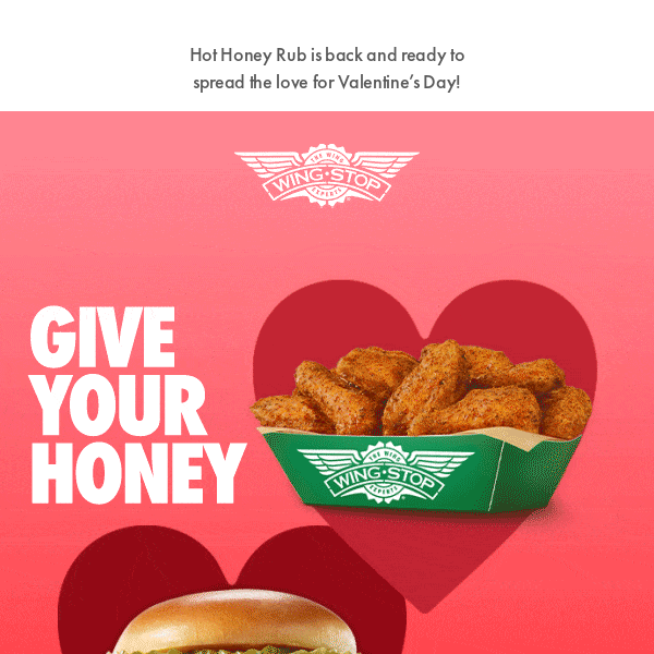 Hot Honey Rub Returns To Wingstop For Valentine's Day (Available