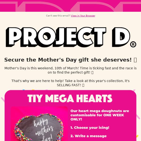 Secure the Mother's Day gift she deserves! 🍩