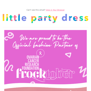 💕 LAUNCH: Frocktober collection: $10 donated to OCRF 🌈