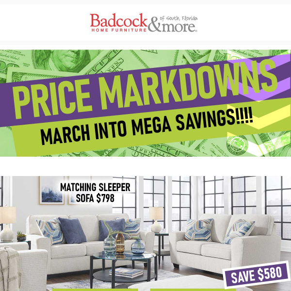 March Into MEGA SAVINGS!