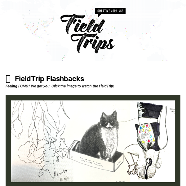 ✍️ Virtual FieldTrips: Wander the streets, Branding, Drawing,  & more