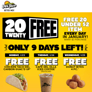 20 Twenty Free is almost over! 😲