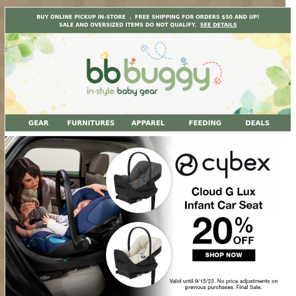 BB Buggy: Car Seat Safety Month + Promotions