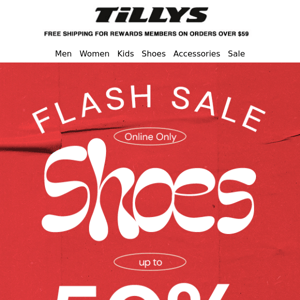 50% Off ⚡ Shoe Flash Sale