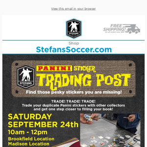 ↔️⚽ Panini World Cup Sticker Trading Post - This Saturday!
