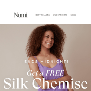 Last Chance To Get A FREE Silk Chemise!