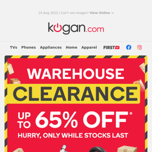 Everything Must Go in Our Warehouse Clearance! Up to 65% OFF Smart Watches, Headphones & More*