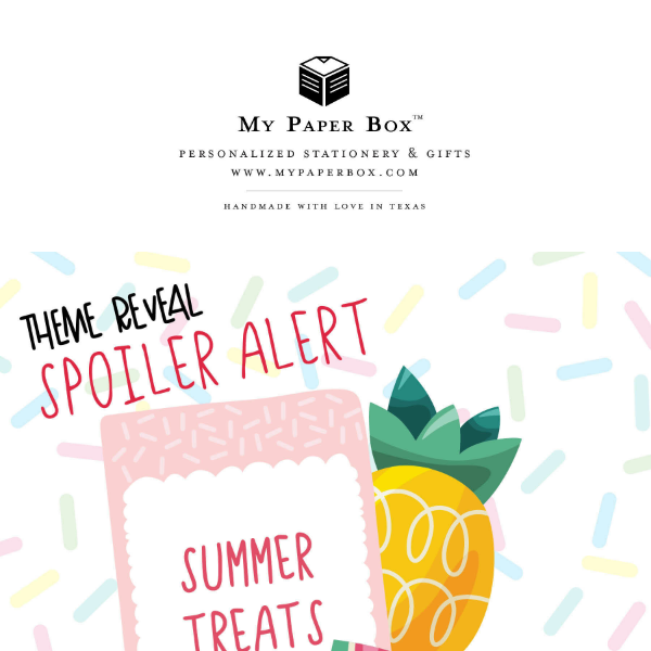 🍉🍦 SPOILER ALERT- Sweet Treats- the next Mini theme is here