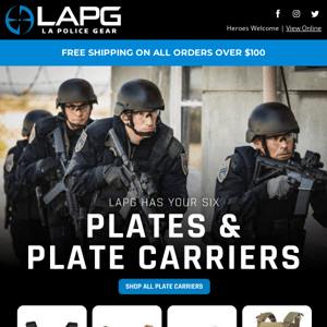 LAPG's got the plates & the plate carriers