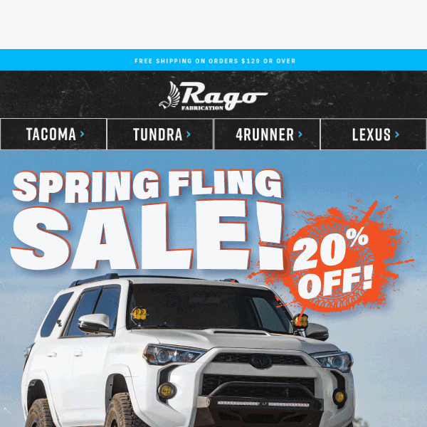 Another chance to save! The Spring Fling sale is here.