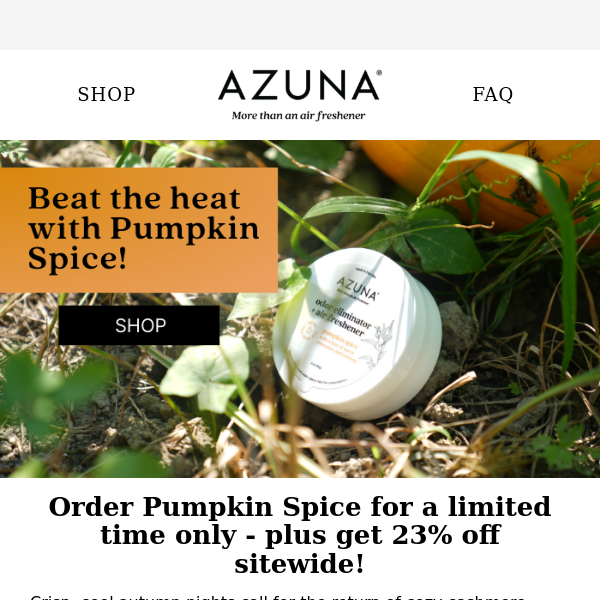 LIMITED-TIME SCENT: Pumpkin Spice 🎃 Plus EXTRA 23% OFF