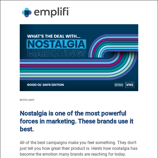 [Newsletter] What's the deal with nostalgia marketing?