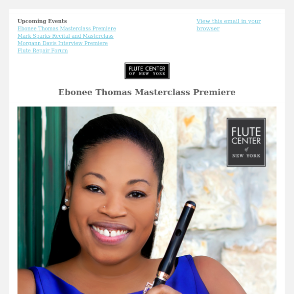 Ebonee Thomas Masterclass Premiere ⭐