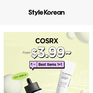 Ends Soon..😭 COSRX From $3.99~