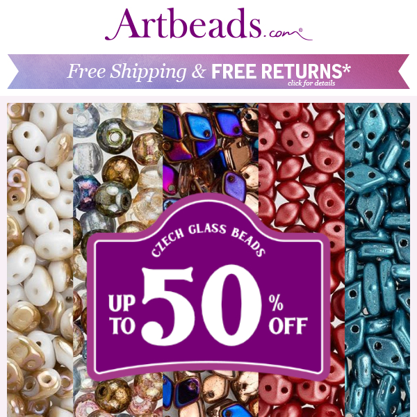 ❗ Up to 50% Off ❗ All Czech Glass Beads On Sale Now! Stock Up Today!