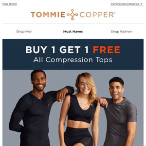 All Compression Tops BOGO FREE!