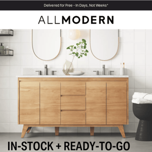 modern vanities → delivered in days, not weeks