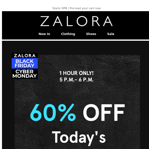 FLASH DEAL: 60% OFF for 1 hour ONLY! 👀