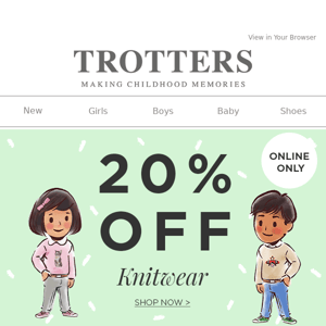 20% Off Knitwear