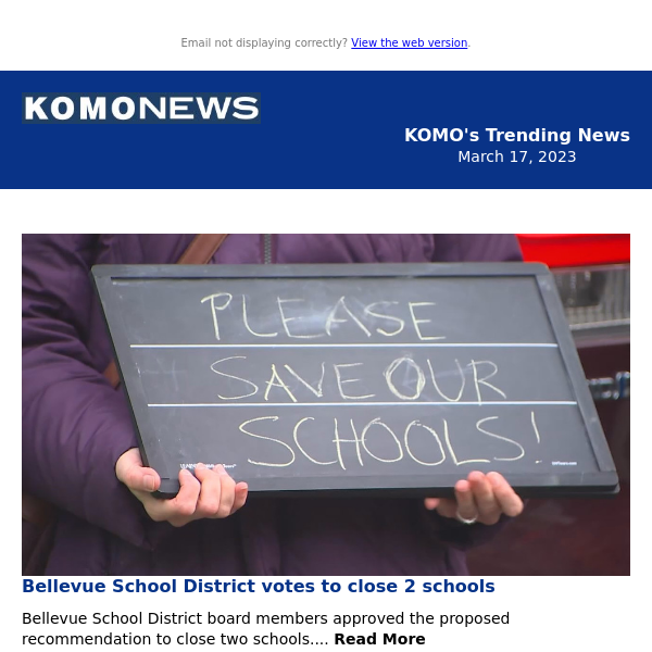 Bellevue School District votes to close 2 schools