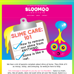 Slime Care 101