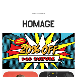 20% OFF holiday movies, Homage Lee, Grateful Dead + more