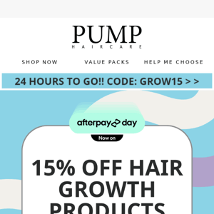 LAST CHANCE 15% Off Hair Growth