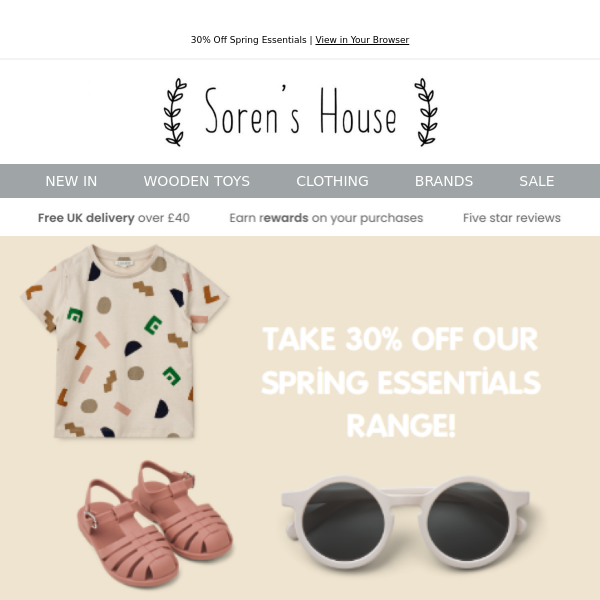 Take 30% Off Our Spring Essentials!