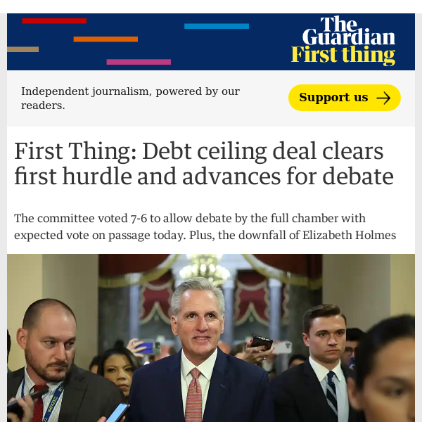 Debt ceiling deal clears first hurdle and advances for debate | First Thing