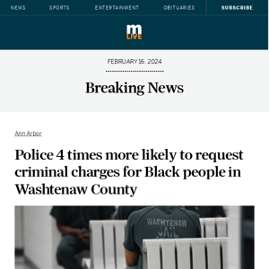 Police 4 times more likely to request criminal charges for Black people in Washtenaw County
