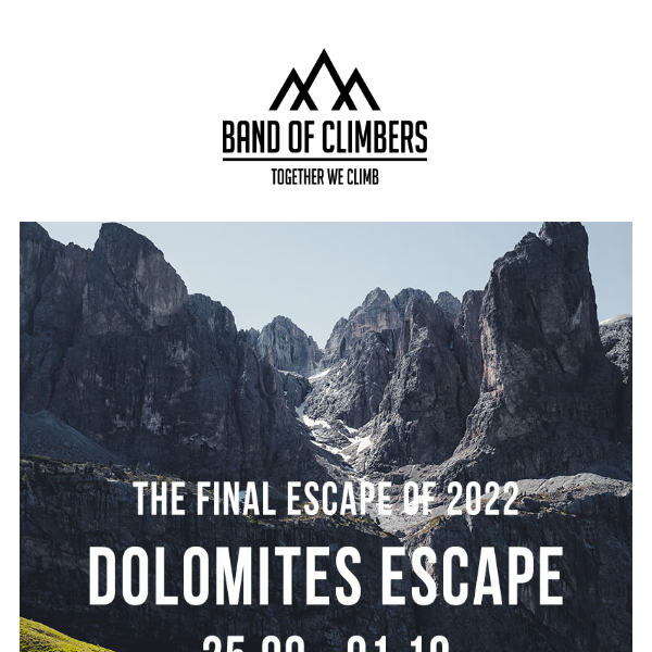The Dolomites Escape September - One Place Now Available