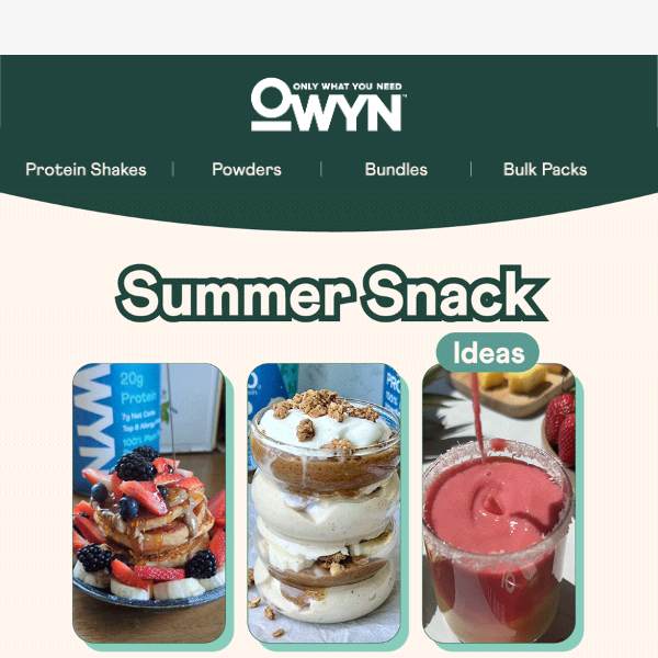 🌱 Summer Snacking with OWYN ☀️