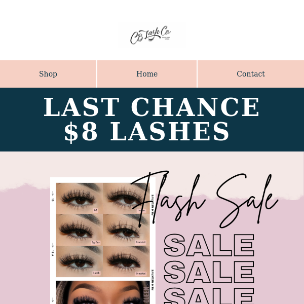 LAST CHANCE 🎉 All Single Lashes $8.00 Each Pair