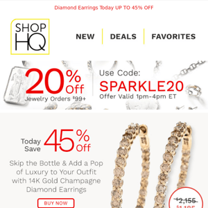 3 HOUR JEWELRY COUPON! Extra 20% OFF ✨