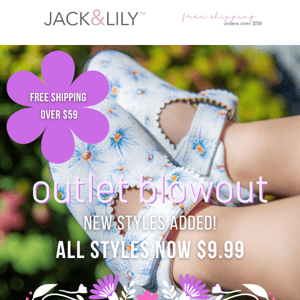 🌼 OUTLET BLOWOUT |  ALL STYLES $9.99 🌼