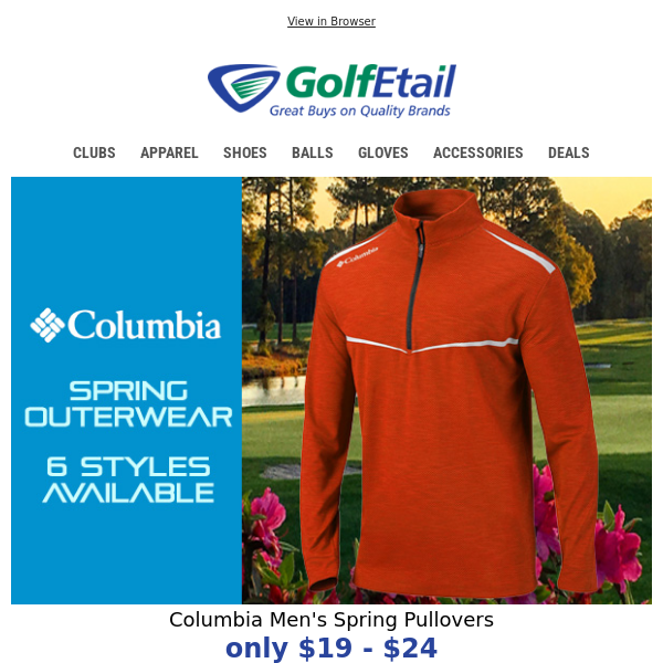 Only $24‼️ Columbia Spring Pullovers • 6 Styles • Save Today